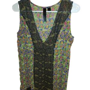 Peticoat-Multicolor Floral V-Neck Blouse